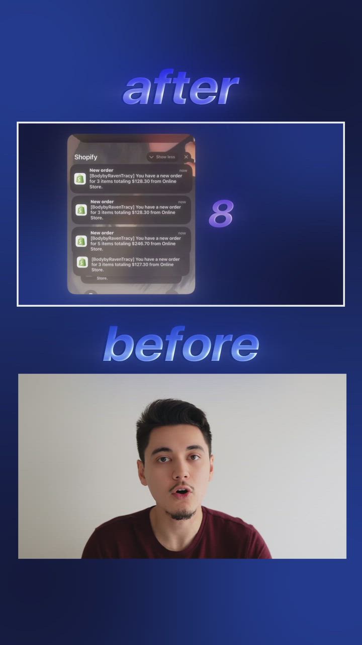 re-edited a ecommerce related video